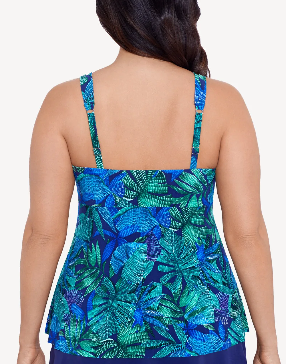 Mosaic Jungle Lily Tankini Top