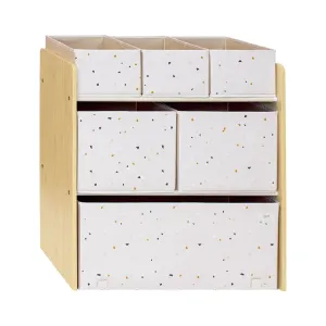 Multi-Bin Toy Organizer - Terrazzo Pastel Pink