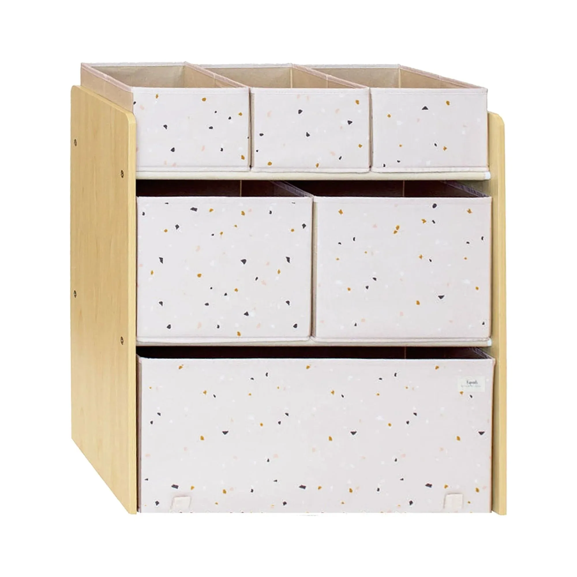 Multi-Bin Toy Organizer - Terrazzo Pastel Pink