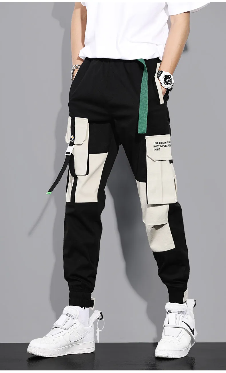 Multi Flap Pocket Tapered Pants M00005