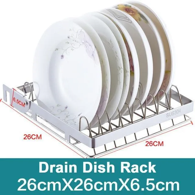 Multi-functional Stainless Steel Kitchen Sink Rack Shelf Organizer