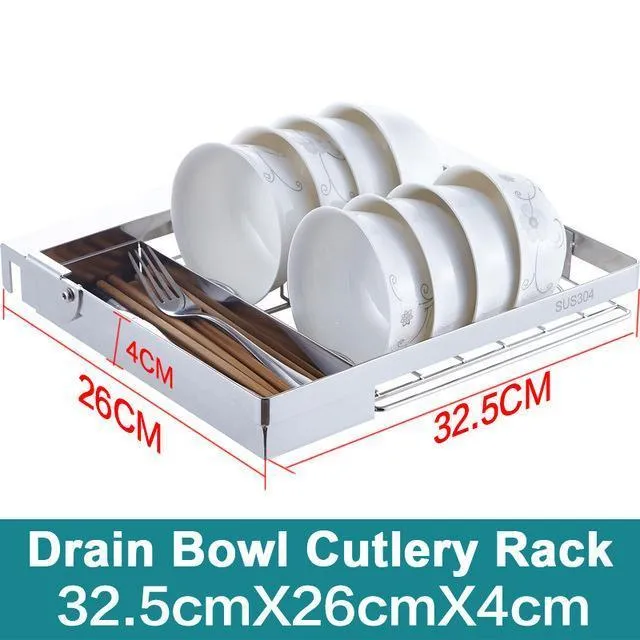 Multi-functional Stainless Steel Kitchen Sink Rack Shelf Organizer