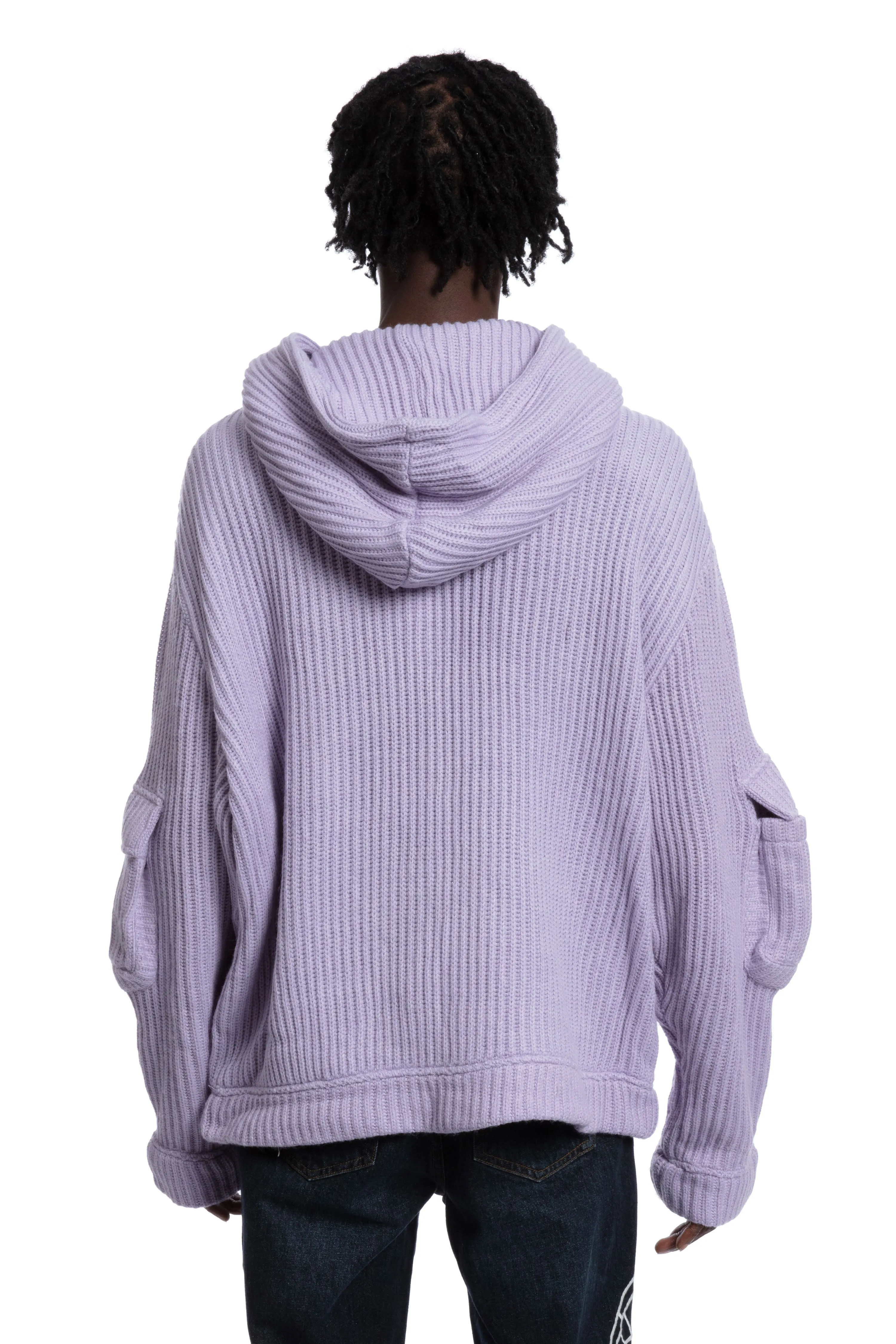 MULTI POCKET HOODED SWEATSHIRT