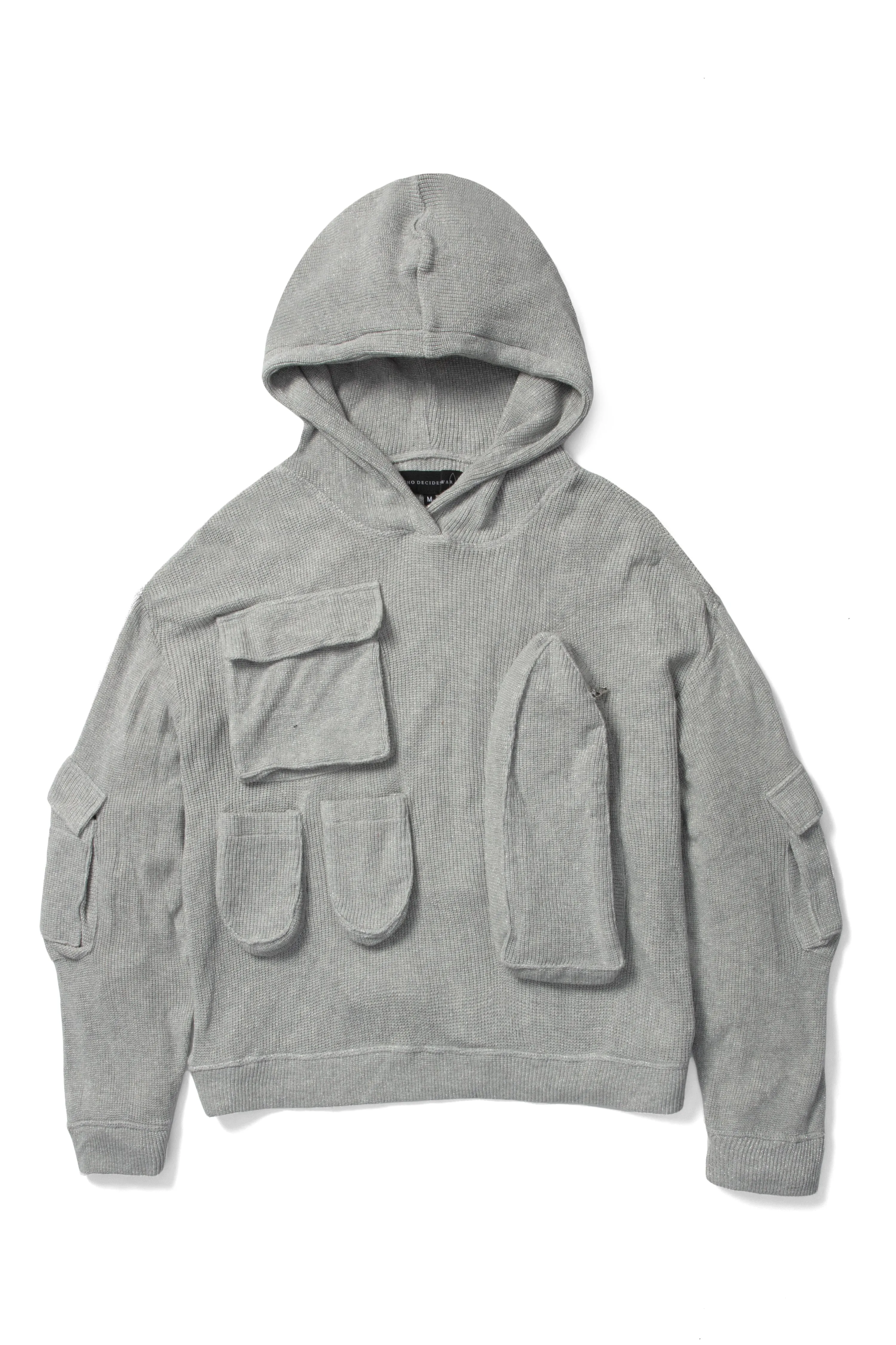 MULTI POCKET HOODED SWEATSHIRT