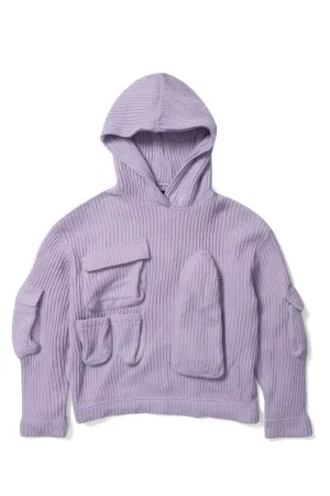 MULTI POCKET HOODED SWEATSHIRT