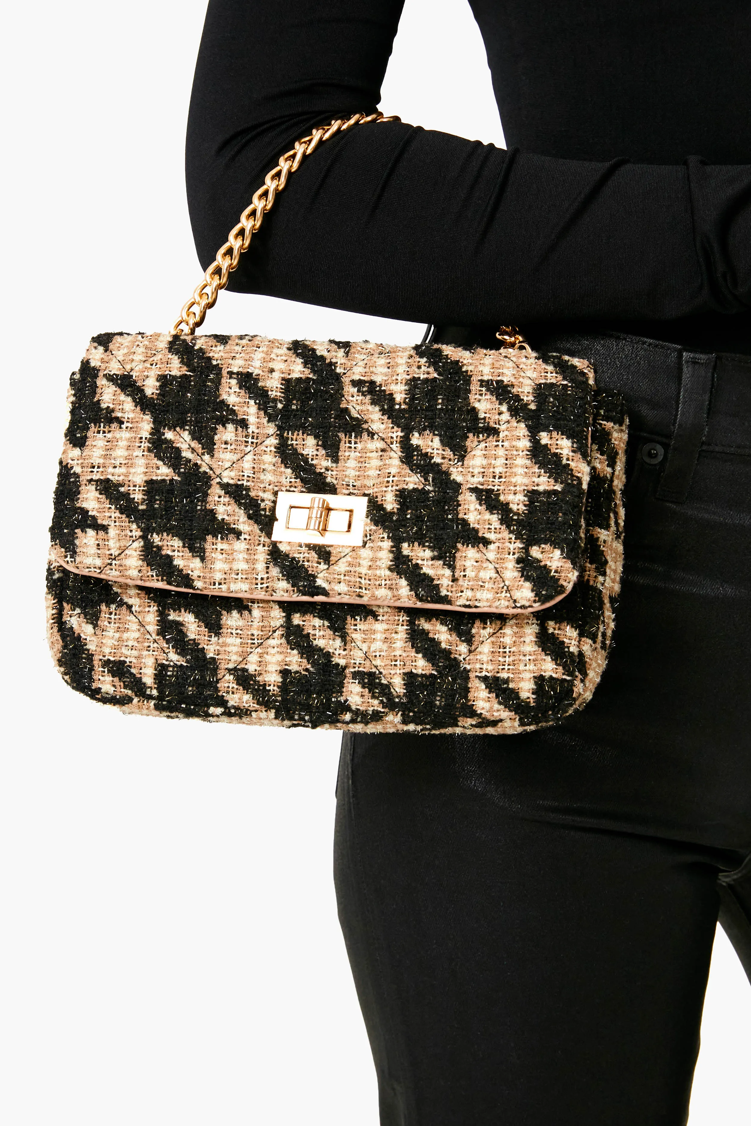 Multi Tweed Suki Bag