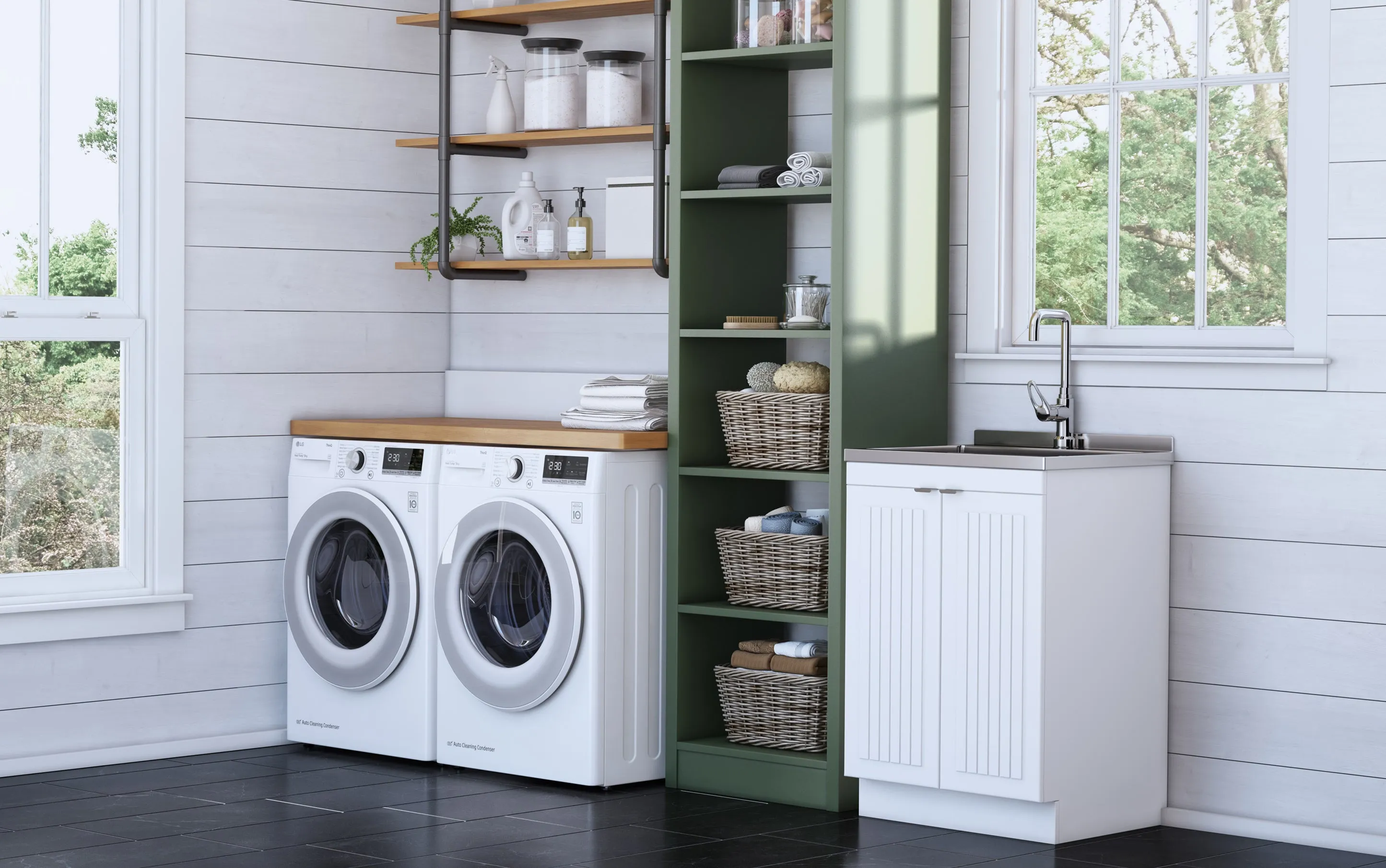 Murphy All-In-One 24-inch Laundry Utility Sink and Cabinet