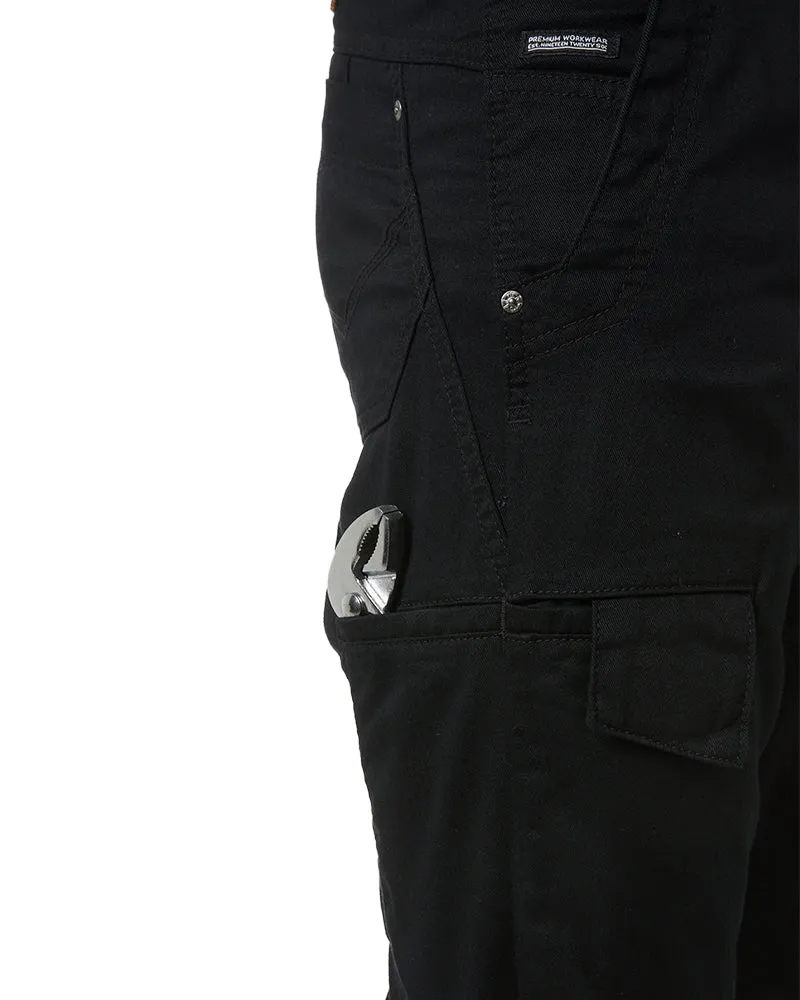 Narrow Summer Tradie Pant - Black