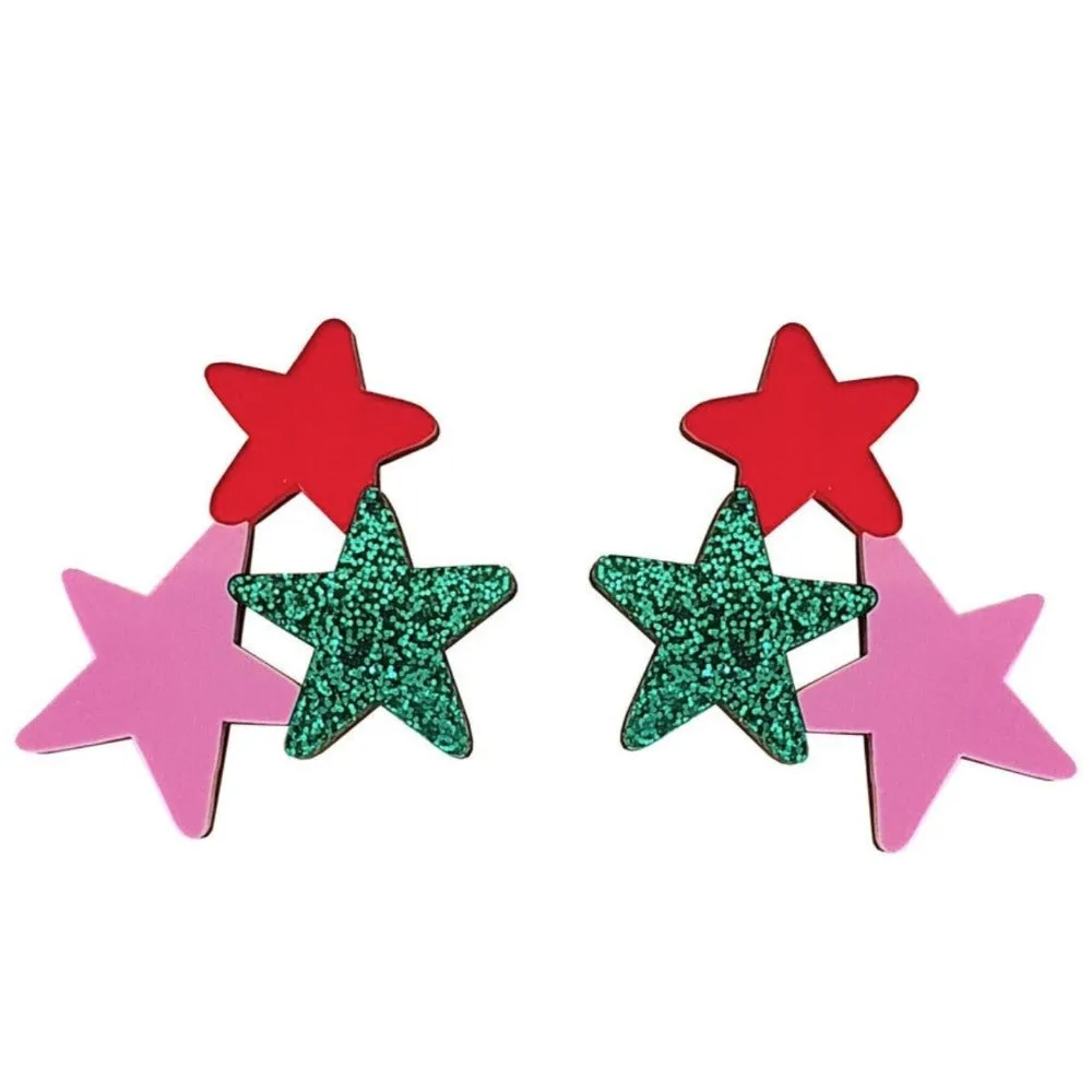 Natalie Lea Owen - 3 Star Earrings