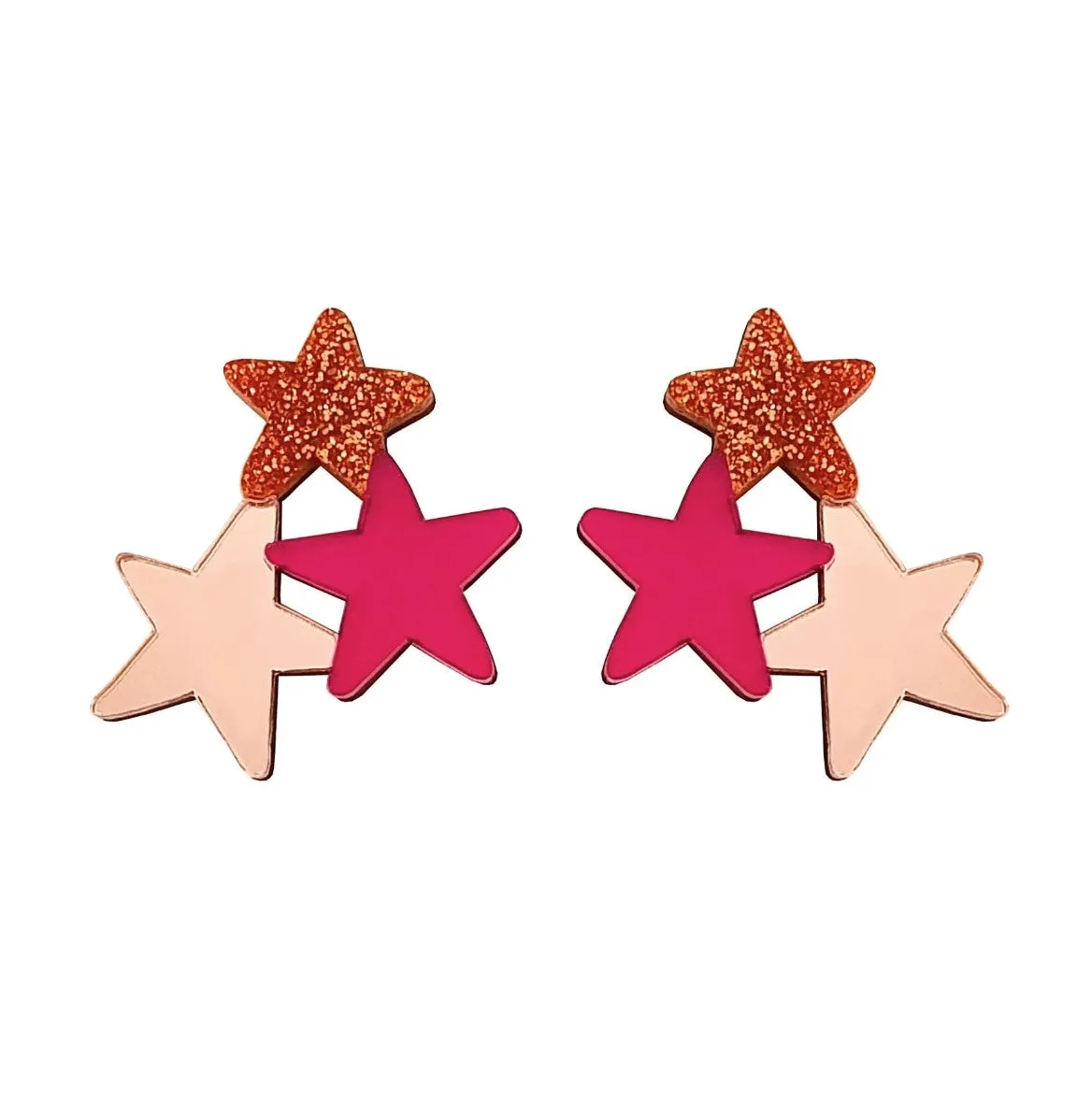 Natalie Lea Owen - 3 Star Earrings