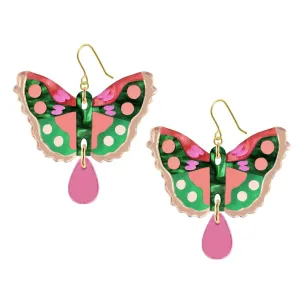 Natalie Lea Owen - Butterfly Statment Hook Earrings
