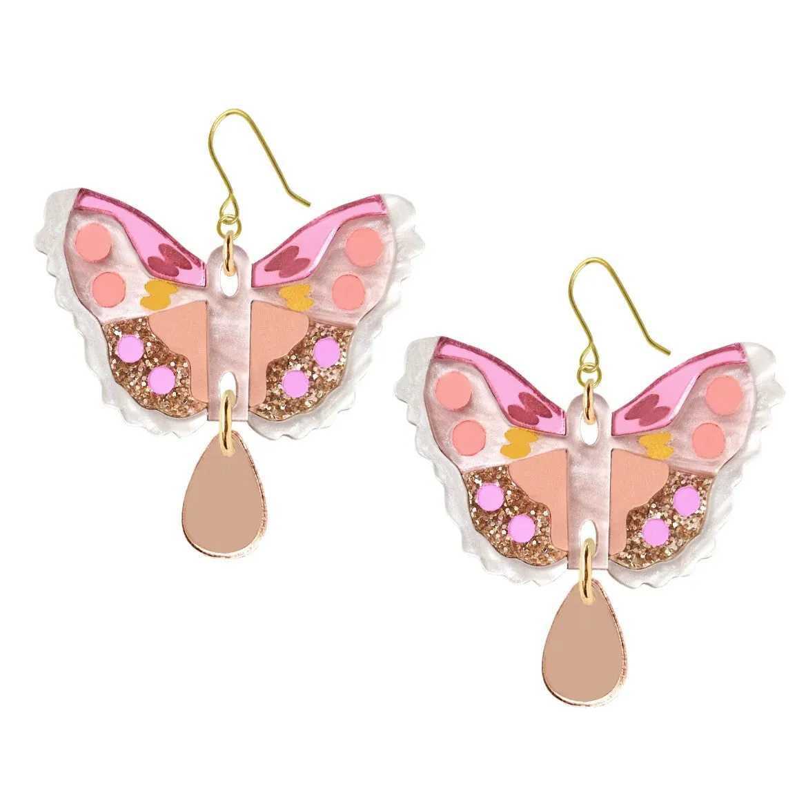 Natalie Lea Owen - Butterfly Statment Hook Earrings
