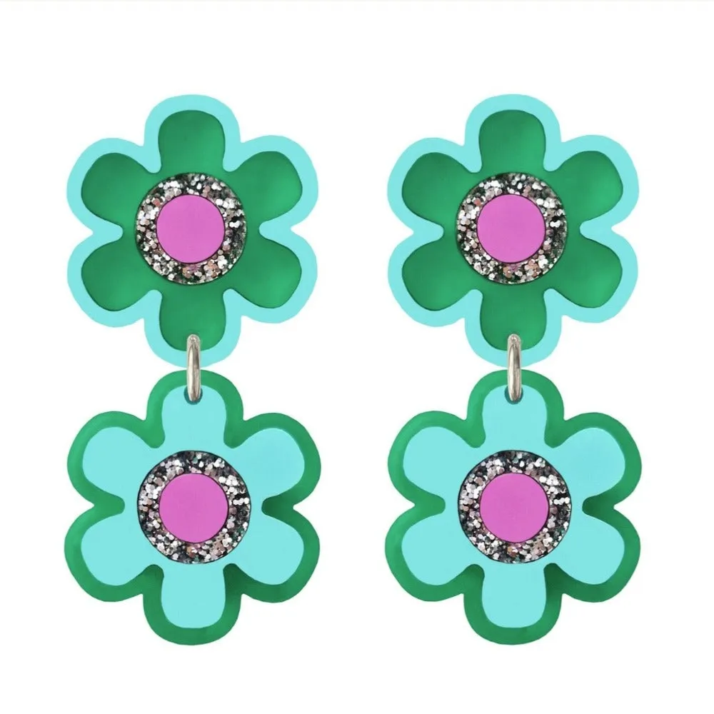 Natalie Lea Owen - Double Flower Earrings