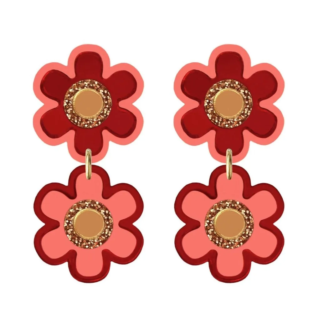 Natalie Lea Owen - Double Flower Earrings