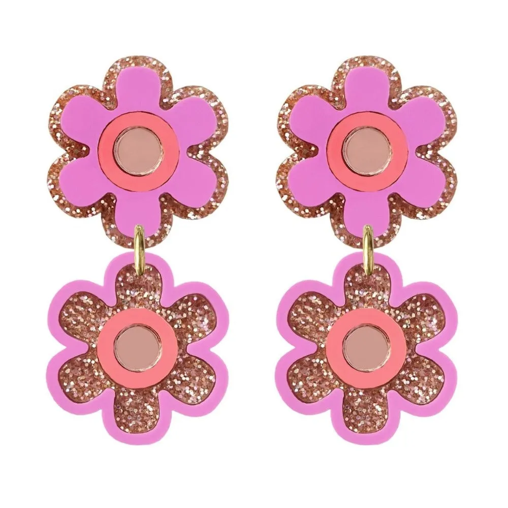 Natalie Lea Owen - Double Flower Earrings