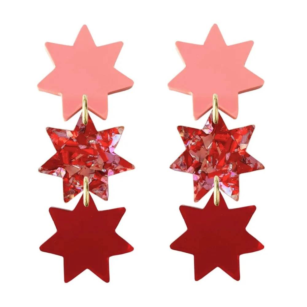 Natalie Lea Owen - Triple Star Earrings