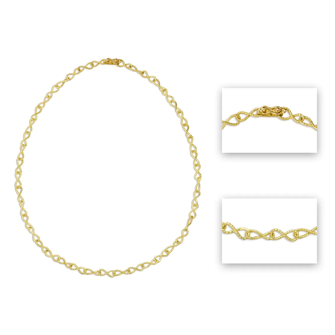 Natura NL2 | 18K Gold Custom Length Necklace | Handmade in Italy | Via Orefici