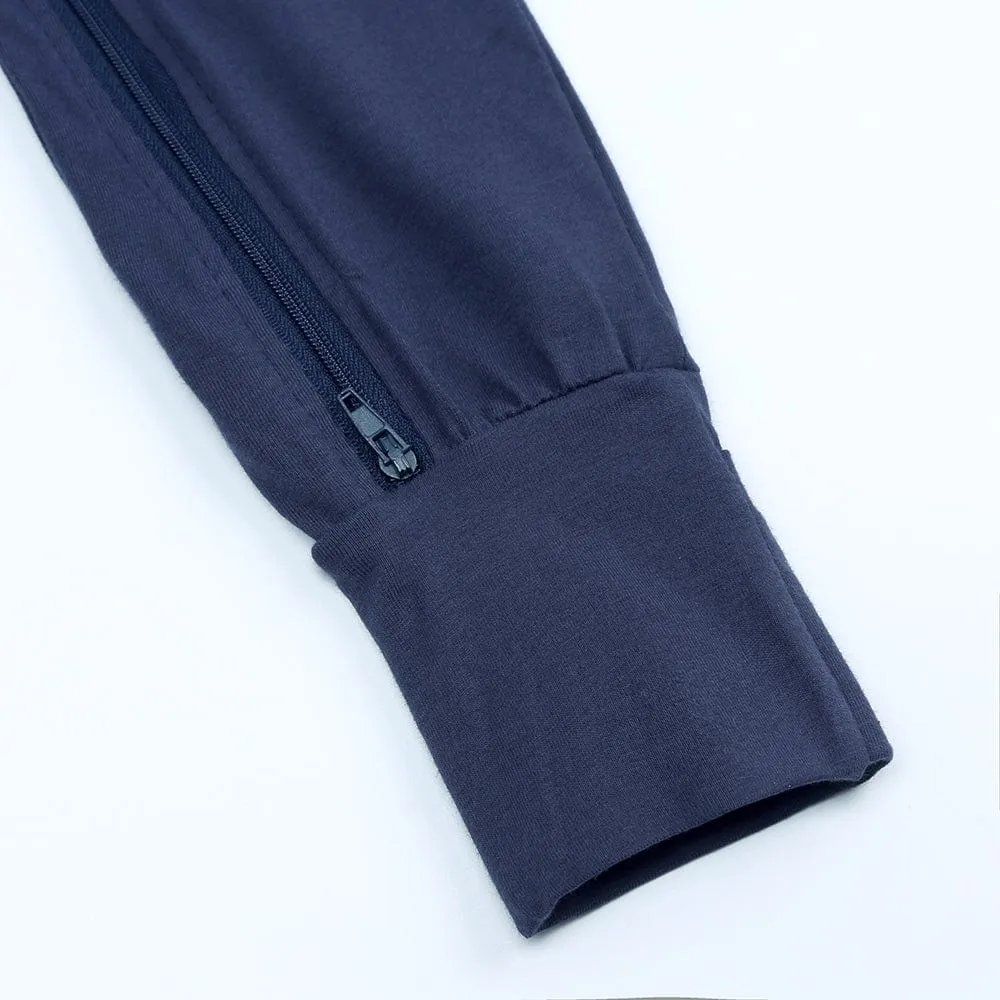 Navy Blue Zip Sleepsuit