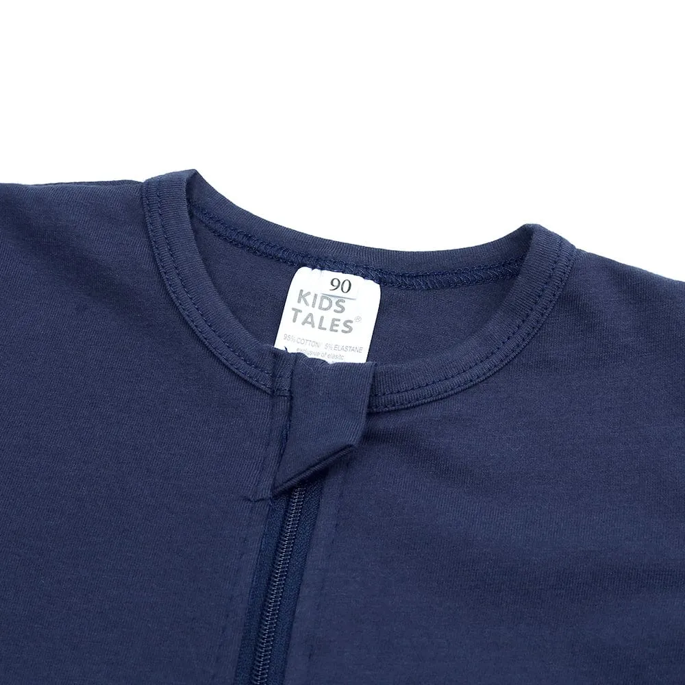 Navy Blue Zip Sleepsuit