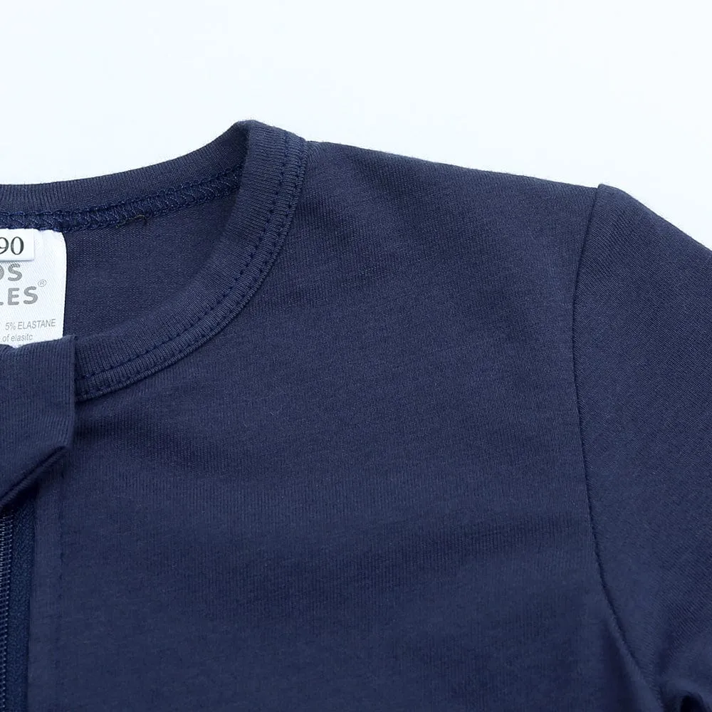 Navy Blue Zip Sleepsuit