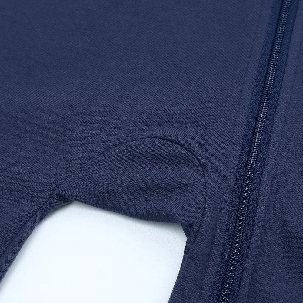 Navy Blue Zip Sleepsuit