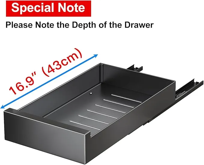 New 1 Pc Kitstorack Pull Out Cabinet Organizer Fixed With Adhesive Nano FilmHeavy Duty Storage and Organization Slide Pantry Shelves Sliding Drawer Shelf for KitchenLiving RoomHome15.8/inW x 16.9/inD 3.1/inH Black