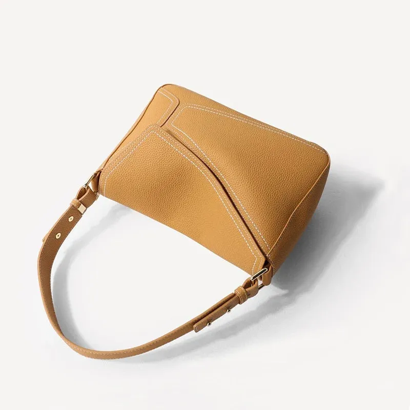 New Fashion Women's Handbag Soft Leather Flap Underarm Shoulder Bag Boutique Fashion Design Crossbody Messenger Handbag