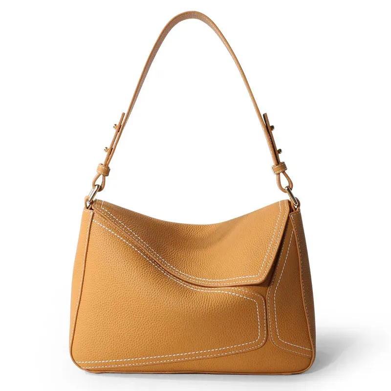 New Fashion Women's Handbag Soft Leather Flap Underarm Shoulder Bag Boutique Fashion Design Crossbody Messenger Handbag