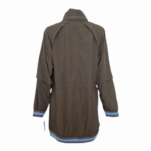 New! Free People Windswept Windbreaker Jacket Baggy Hooded Gorpcore Grunge