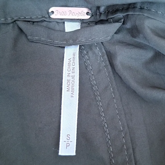 New! Free People Windswept Windbreaker Jacket Baggy Hooded Gorpcore Grunge
