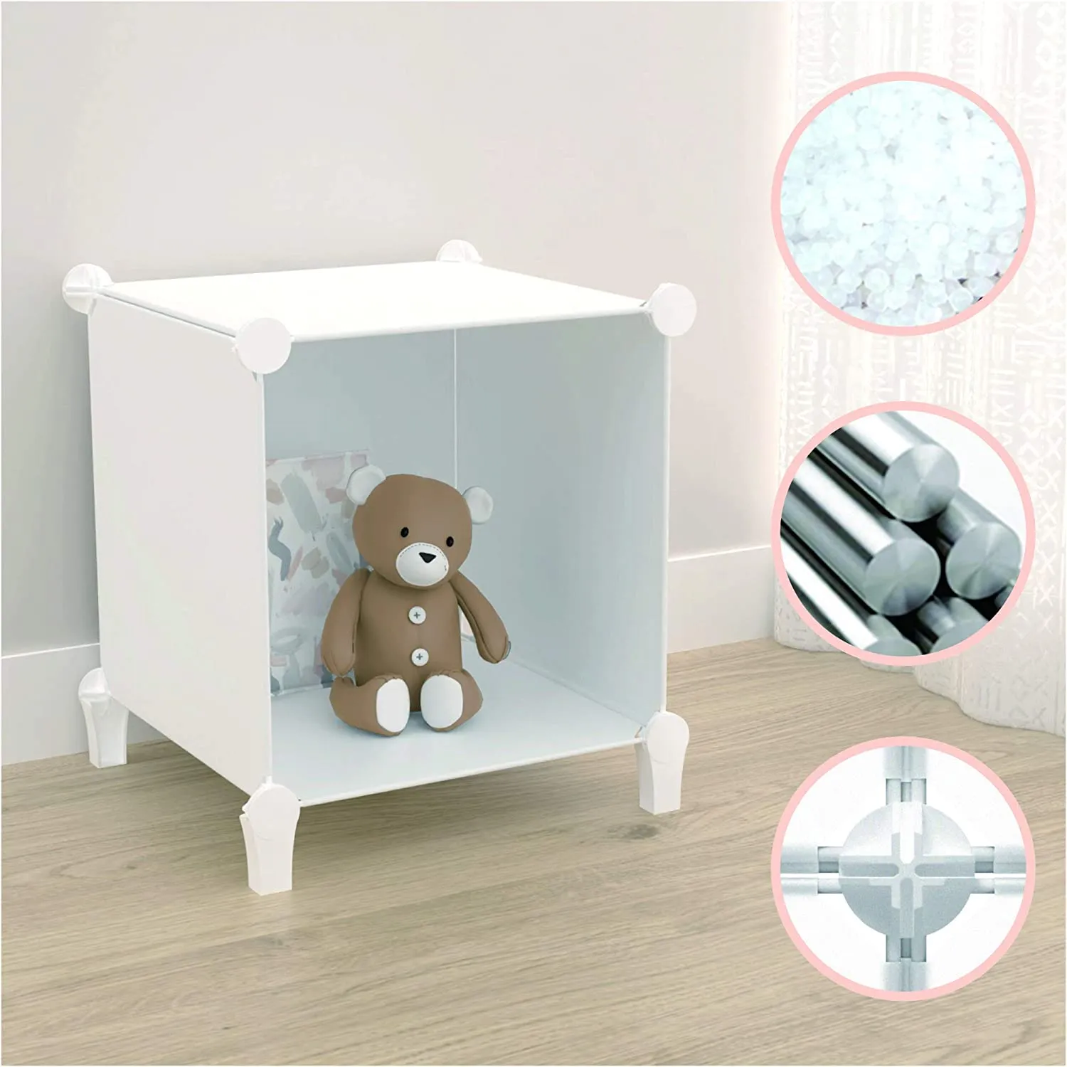 New in box! SIMPDIY Storage Modular Cubes 12 Cubes White (124x93x30cm) Plastic Portable Organizer Bookshelf Shelf Rack! Arrange cubes in many ways!
