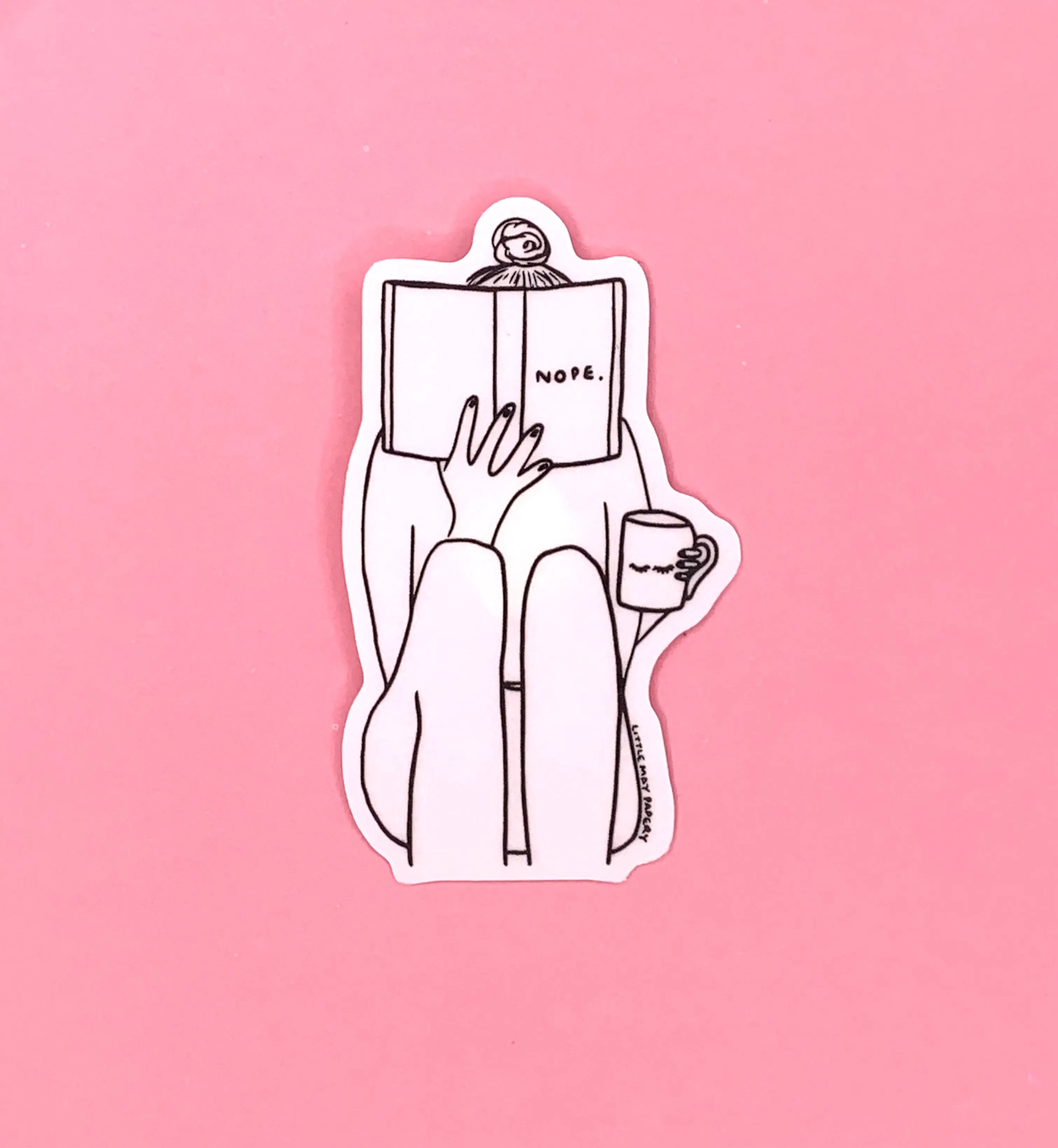 NOPE Clear vinyl sticker