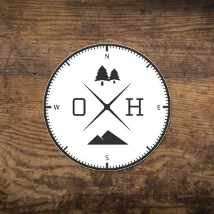 OH Compass Sticker