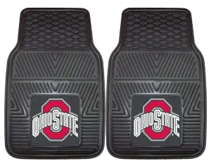 Ohio State Buckeyes Heavy Duty 2-Piece Vinyl Car Mats