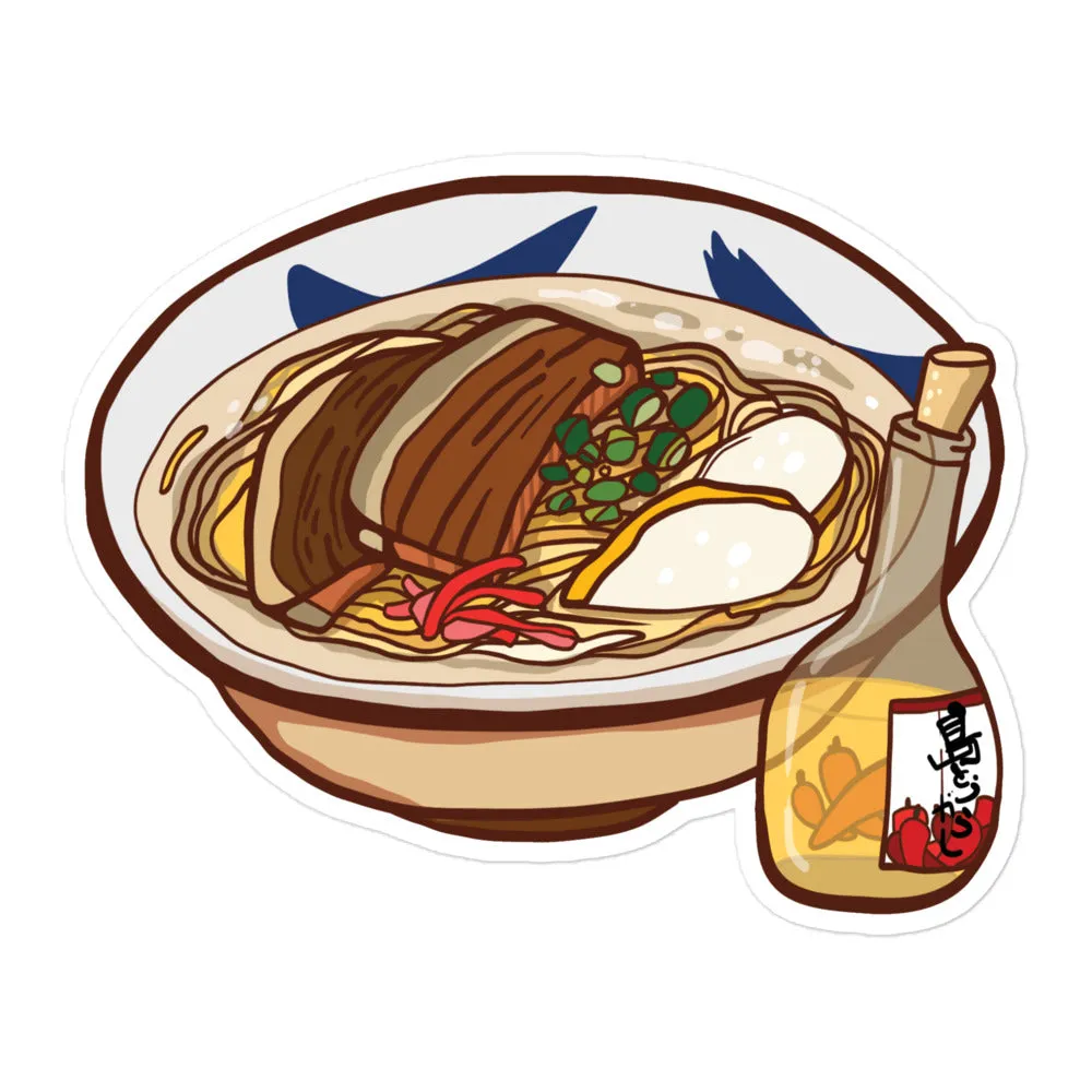 Okinawa Soba Waterproof Sticker
