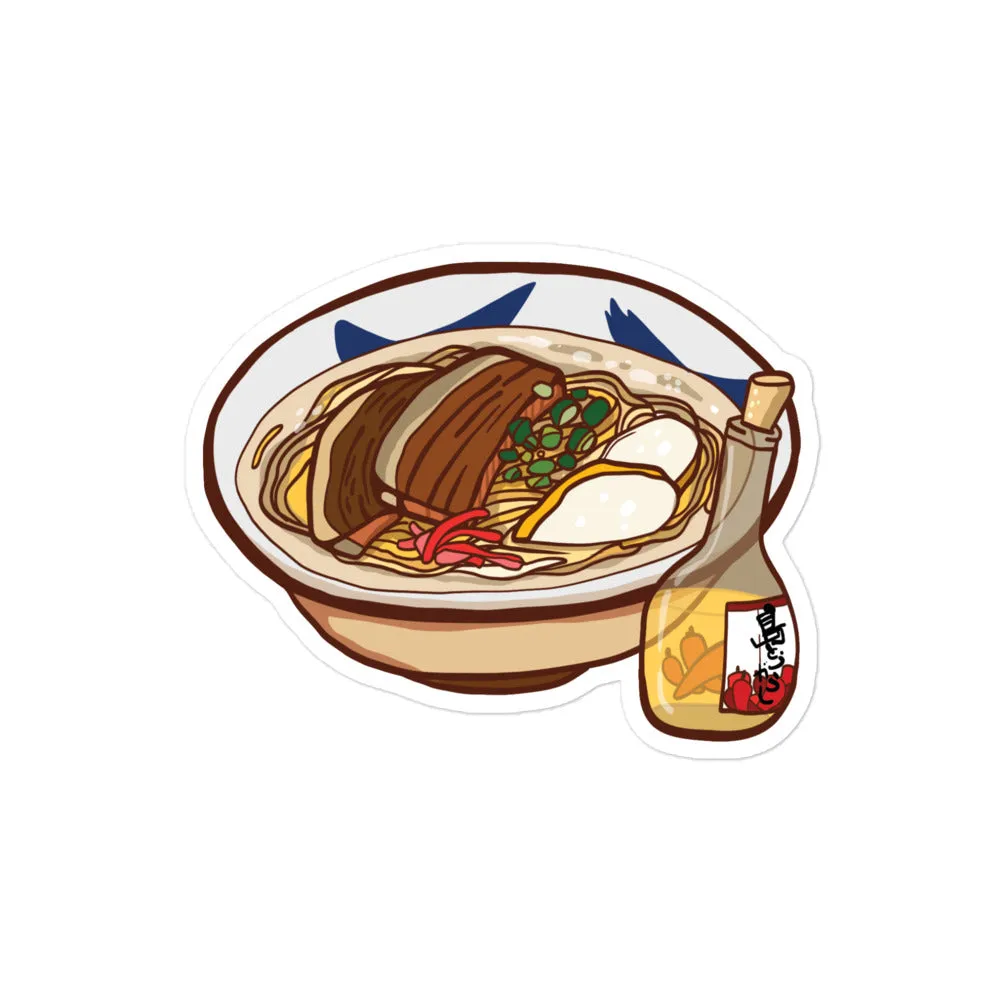 Okinawa Soba Waterproof Sticker