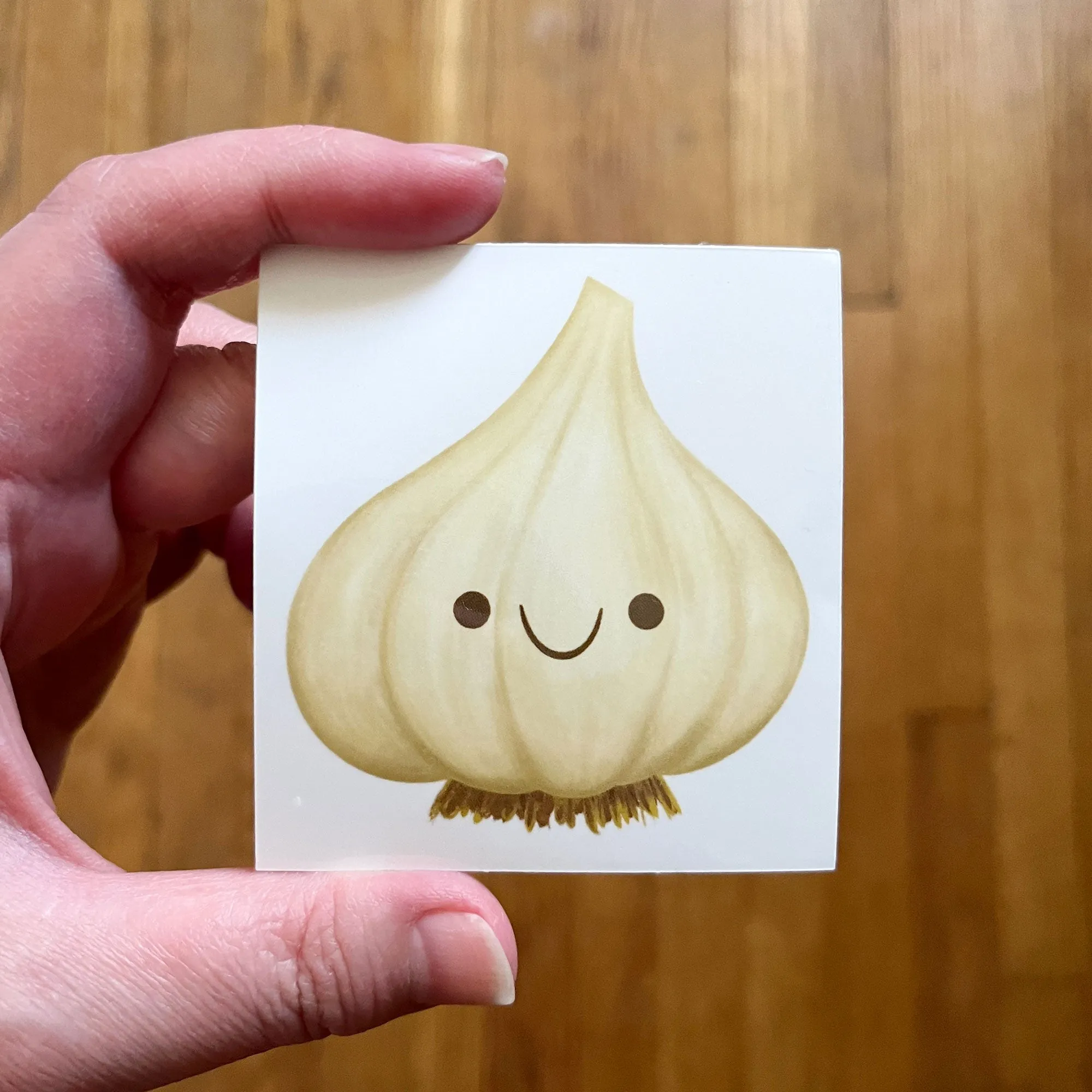 Oops Garlic Sticker