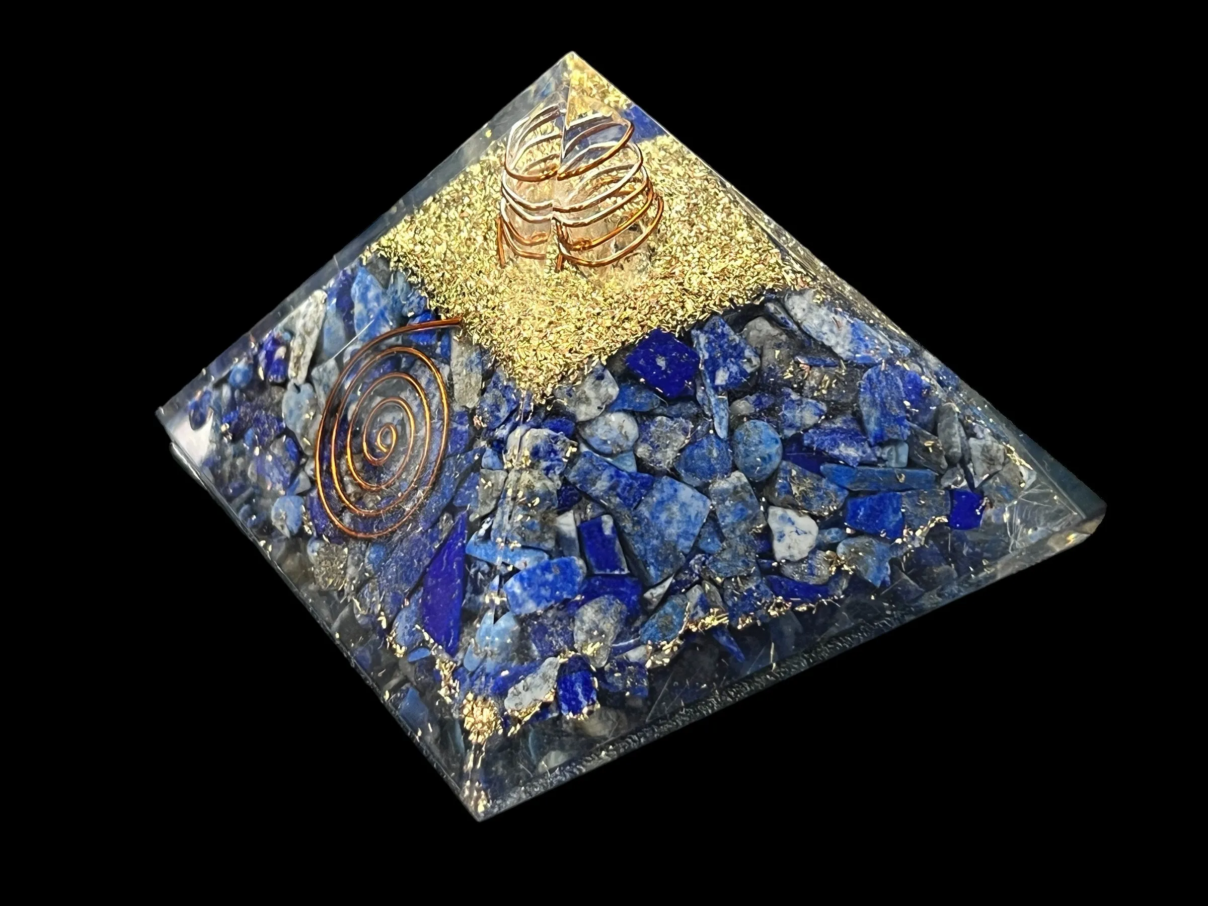 Orgonite Gemstone Pyramid - 3 inch