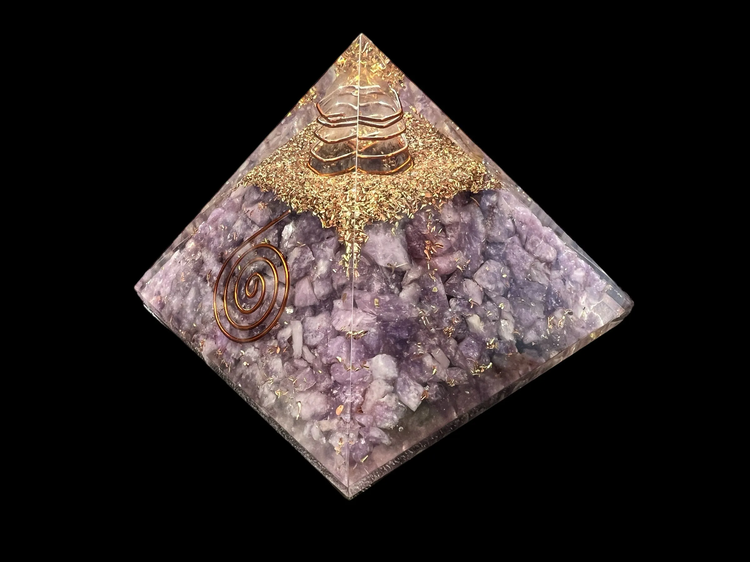 Orgonite Gemstone Pyramid - 3 inch