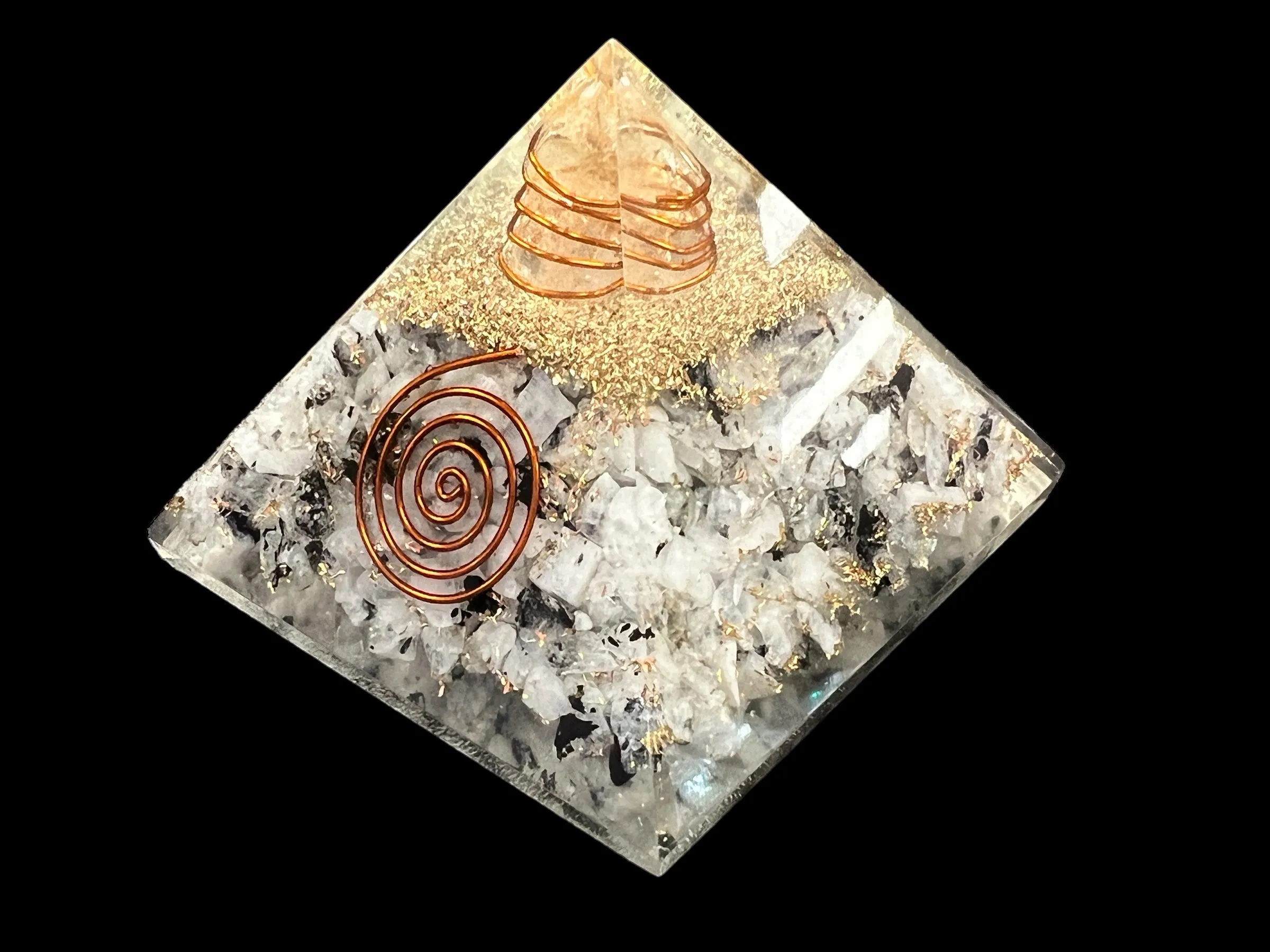 Orgonite Gemstone Pyramid - 3 inch