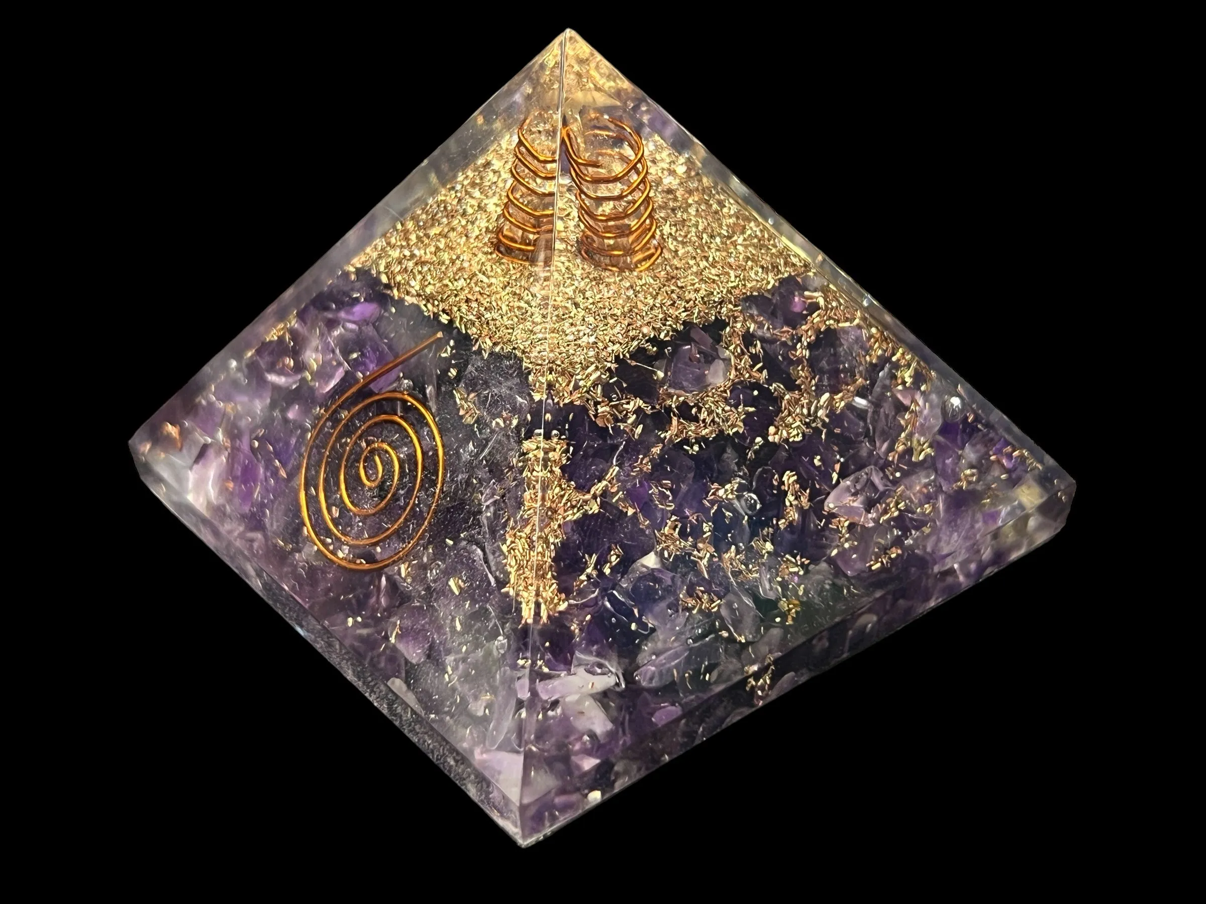 Orgonite Gemstone Pyramid - 3 inch