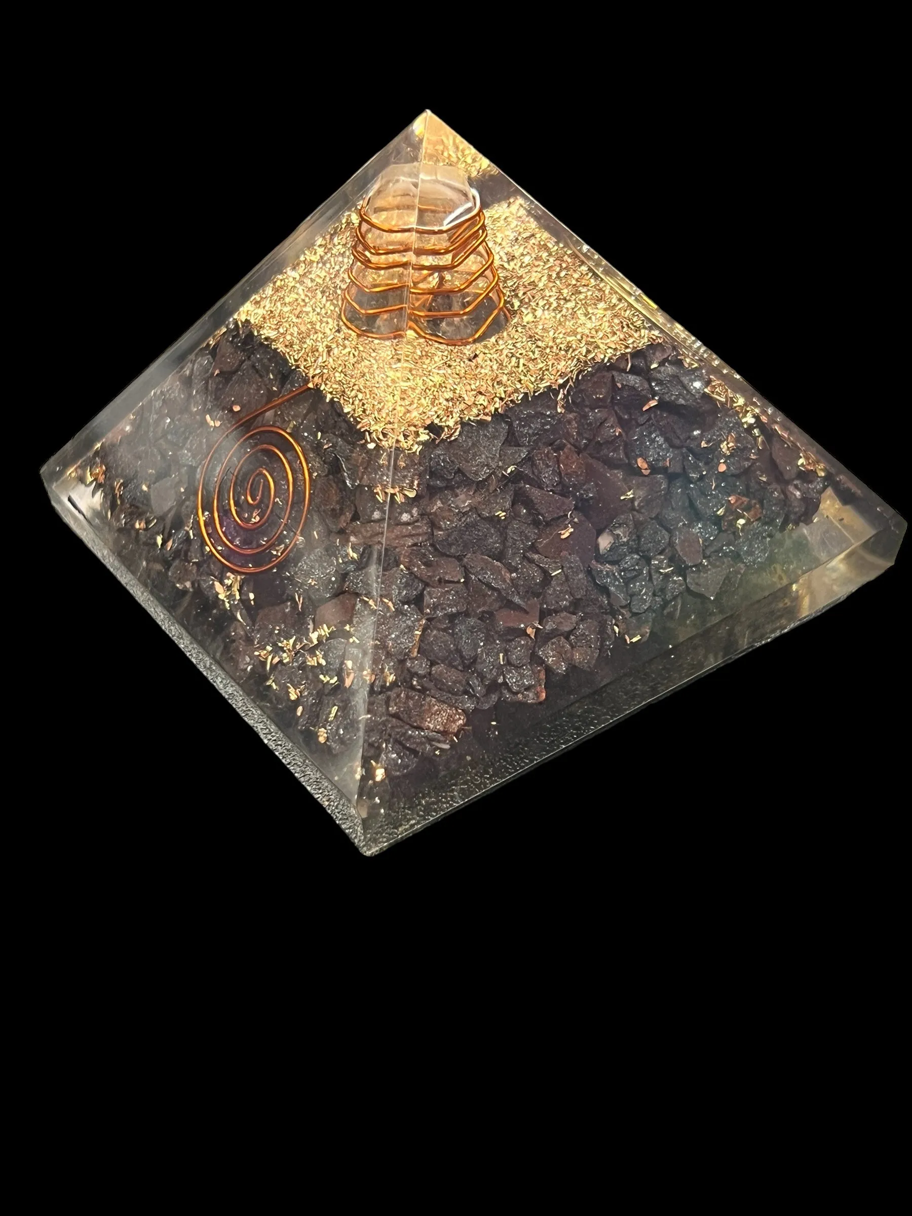 Orgonite Gemstone Pyramid - 3 inch