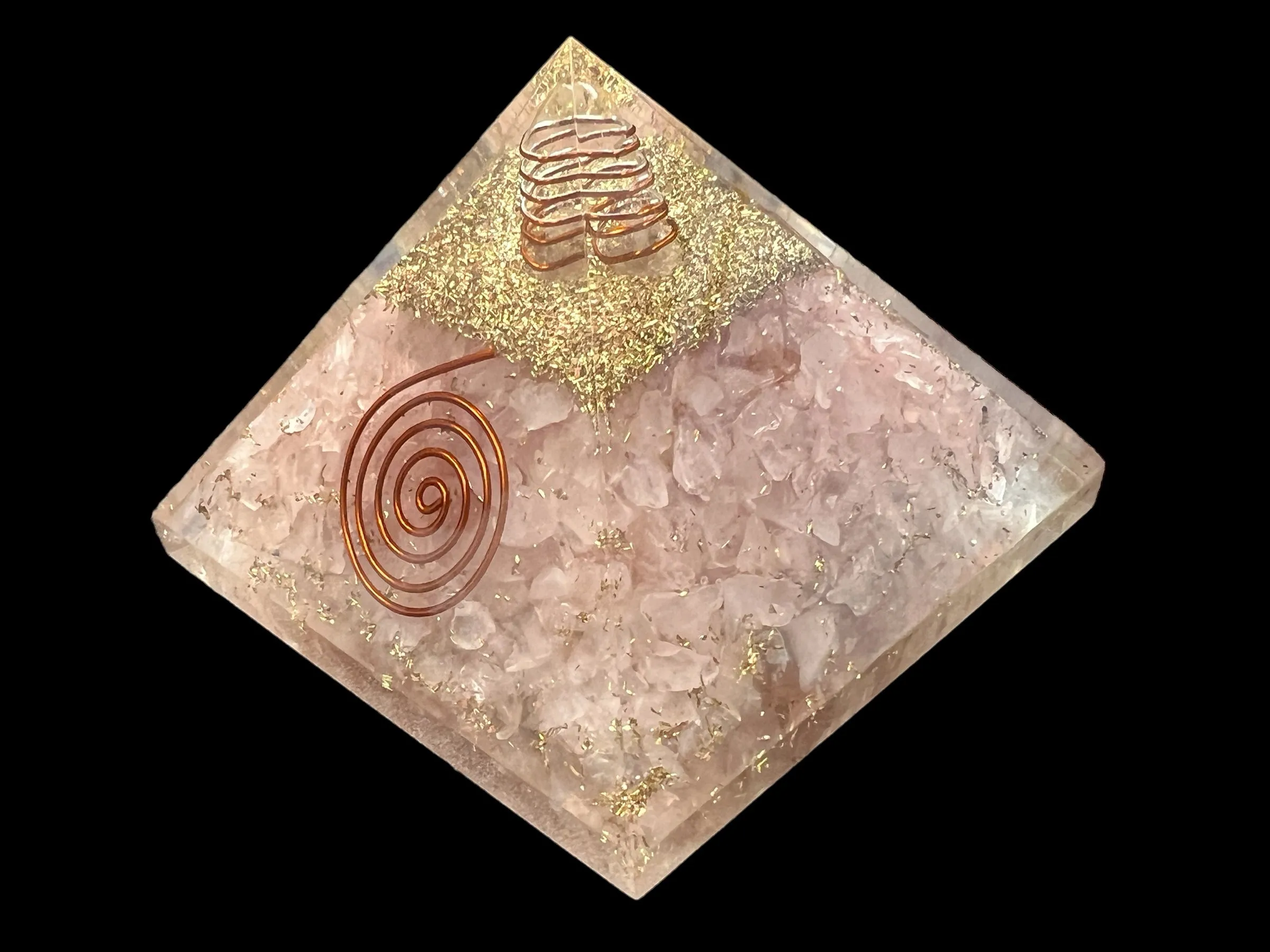 Orgonite Gemstone Pyramid - 3 inch