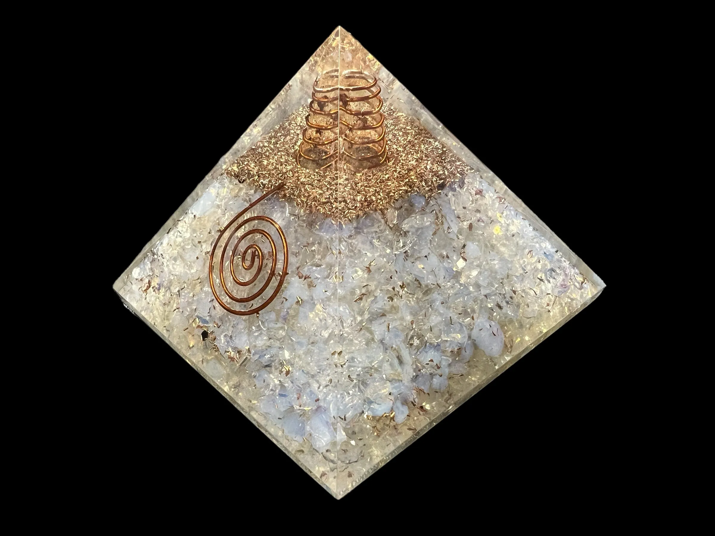 Orgonite Gemstone Pyramid - 3 inch