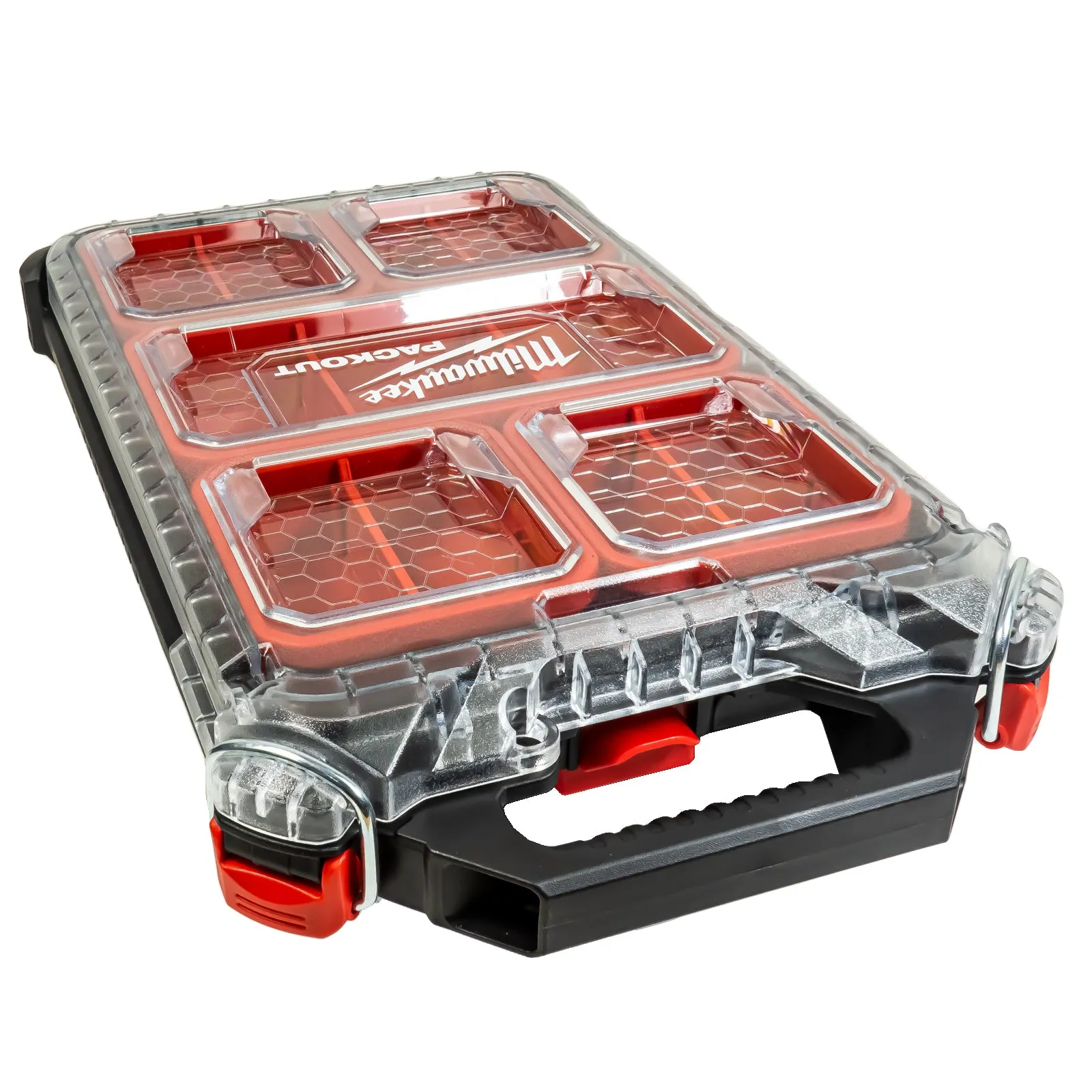 Packout Compact Slim Organiser inkl. 5 Sortierboxen (IP65 Schutzklasse, Transparenter Deckel, aus stoßfesten Polymeren)