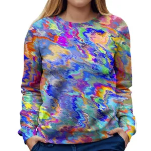 Paint Splatter Womens Sweatshirt