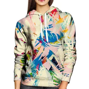 Palm Twist Womens Hoodie