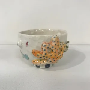 patchwork sake cup, Miwa Neishi