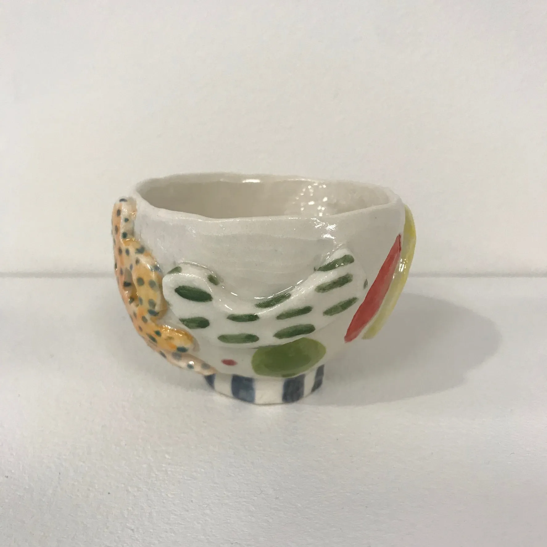 patchwork sake cup, Miwa Neishi