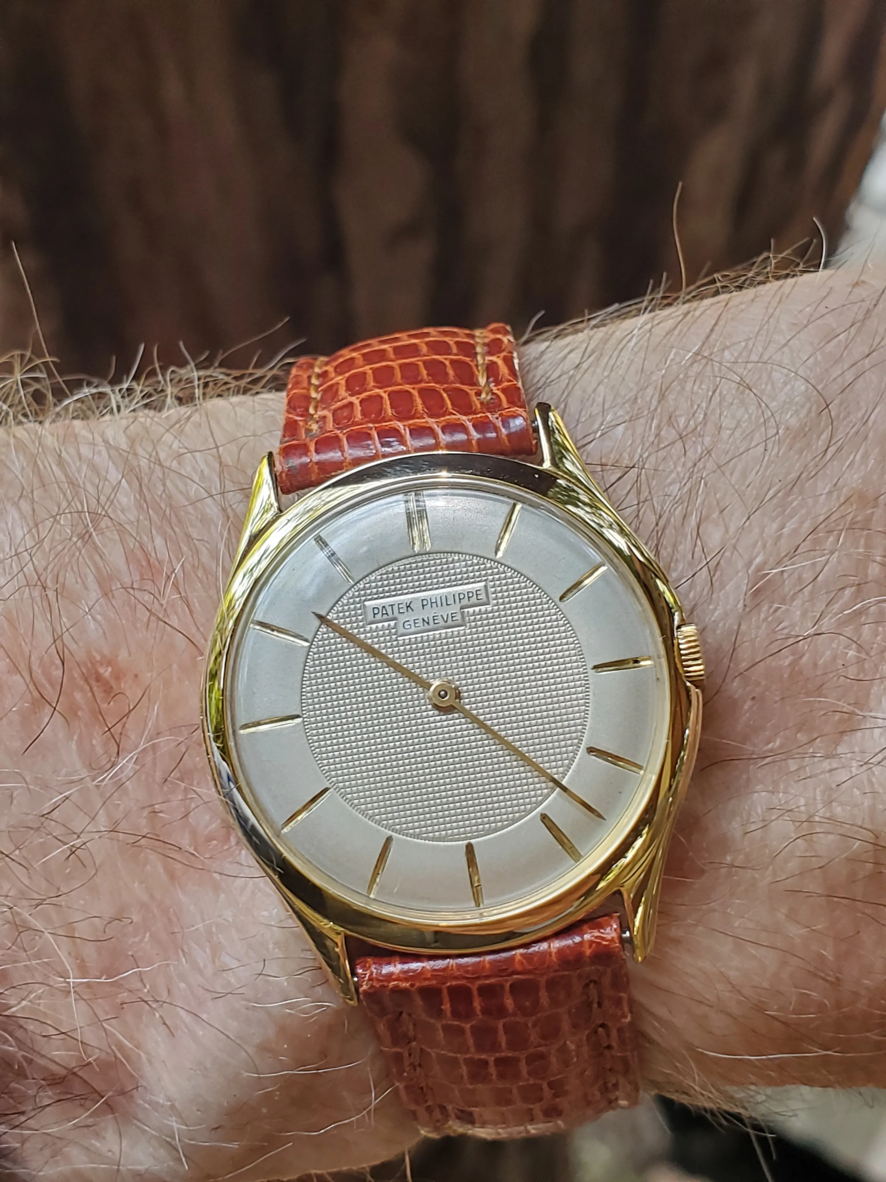 Patek Philippe 2507J 33mm Calatrava dress watch, Very rare dial, Circa 1951